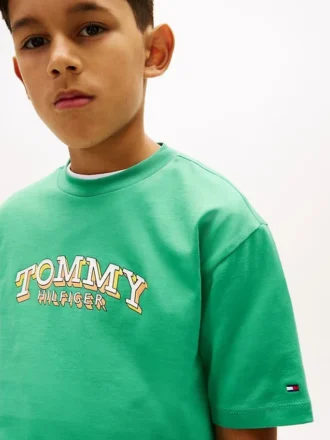 T-shirt con grafica 3D del logo per bambini