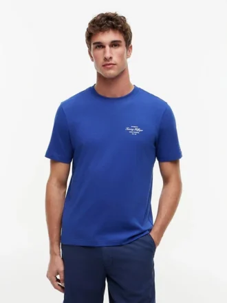 T-shirt con grafica nautica sul retro