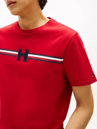 T-shirt con la classica striscia a H
