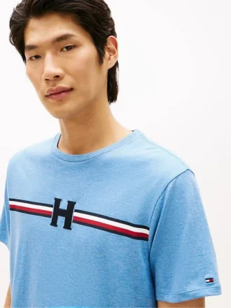 T-shirt con la classica striscia a H