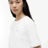 T-shirt con lacci sul retro in tessuto misto T-shirt con lacci sul retro in tessuto misto