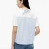 T-shirt con lacci sul retro in tessuto misto T-shirt con lacci sul retro in tessuto misto