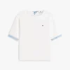 T-shirt con lacci sul retro in tessuto misto T-shirt con lacci sul retro in tessuto misto