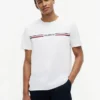 T-shirt con logo a righe Hilfiger T-shirt con logo a righe Hilfiger