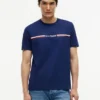 T-shirt con logo a righe Hilfiger T-shirt con logo a righe Hilfiger