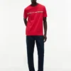 T-shirt con logo a righe Hilfiger T-shirt con logo a righe Hilfiger