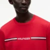 T-shirt con logo a righe Hilfiger T-shirt con logo a righe Hilfiger