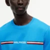 T-shirt con logo a righe Hilfiger T-shirt con logo a righe Hilfiger
