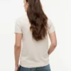 T-shirt con logo a strisce e bandiera ricamato T-shirt con logo a strisce e bandiera ricamato