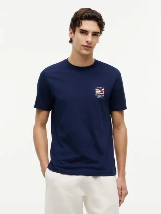 T-shirt con logo Box Flag