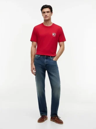 T-shirt con logo Box Flag
