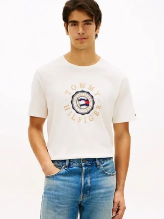 T-shirt con logo Circle Flag