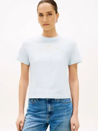 T-shirt con logo Club Crest color oro