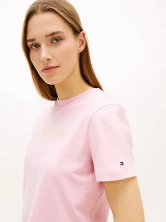 T-shirt con logo Club Crest color oro