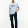 T-shirt con logo floreale tropicale T-shirt con logo floreale tropicale