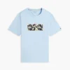 T-shirt con logo floreale tropicale T-shirt con logo floreale tropicale
