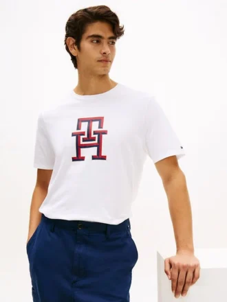 T-shirt con logo monogramma T-shirt con logo monogramma