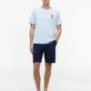 T-shirt con logo monogramma a blocchi di colore T-shirt con logo monogramma a blocchi di colore