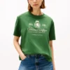 T-shirt con logo Script Crest ricamato