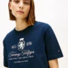 T-shirt con logo Script Crest ricamato
