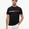 T-shirt con logo Signature Flag Stripe