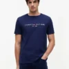 T-shirt con logo Tommy ricamato