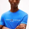 T-shirt con logo Tommy ricamato T-shirt con logo Tommy ricamato