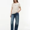 T-shirt con logo Tommy ricamato T-shirt con logo Tommy ricamato