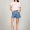 T-shirt con logo Tommy ricamato T-shirt con logo Tommy ricamato