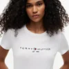 T-shirt con logo Tommy ricamato T-shirt con logo Tommy ricamato