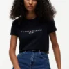 T-shirt con logo Tommy ricamato T-shirt con logo Tommy ricamato