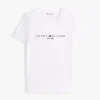T-shirt con logo Tommy ricamato T-shirt con logo Tommy ricamato