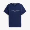 T-shirt con logo Tommy ricamato