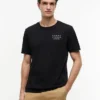 T-shirt con logo Wavy Flag sul retro
