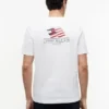 T-shirt con logo Wavy Flag sul retro