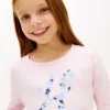 T-shirt con monogramma floreale per bambini