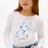 T-shirt con monogramma floreale per bambini T-shirt con monogramma floreale per bambini