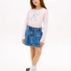 T-shirt con monogramma floreale per bambini