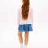 T-shirt con monogramma floreale per bambini