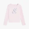 T-shirt con monogramma floreale per bambini