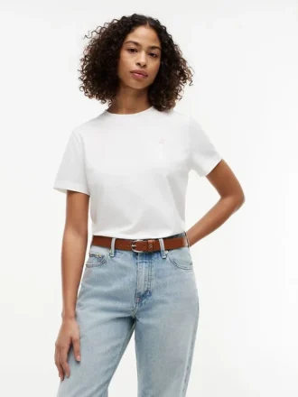 T-shirt con monogramma ricamato