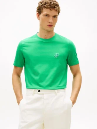 T-shirt con monogramma ricamato