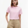 T-shirt con monogramma ricamato T-shirt con monogramma ricamato