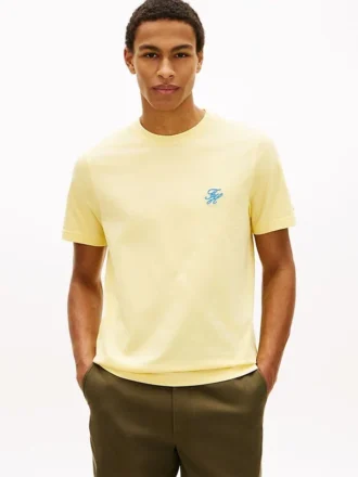 T-shirt con monogramma ricamato