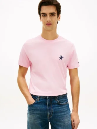 T-shirt con monogramma ricamato