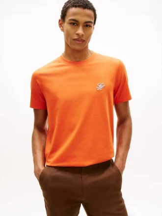 T-shirt con monogramma ricamato