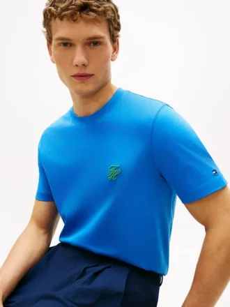 T-shirt con monogramma ricamato