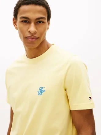 T-shirt con monogramma ricamato