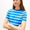 T-shirt con monogramma ricamato T-shirt con monogramma ricamato
