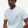 T-shirt con monogramma ricamato T-shirt con monogramma ricamato